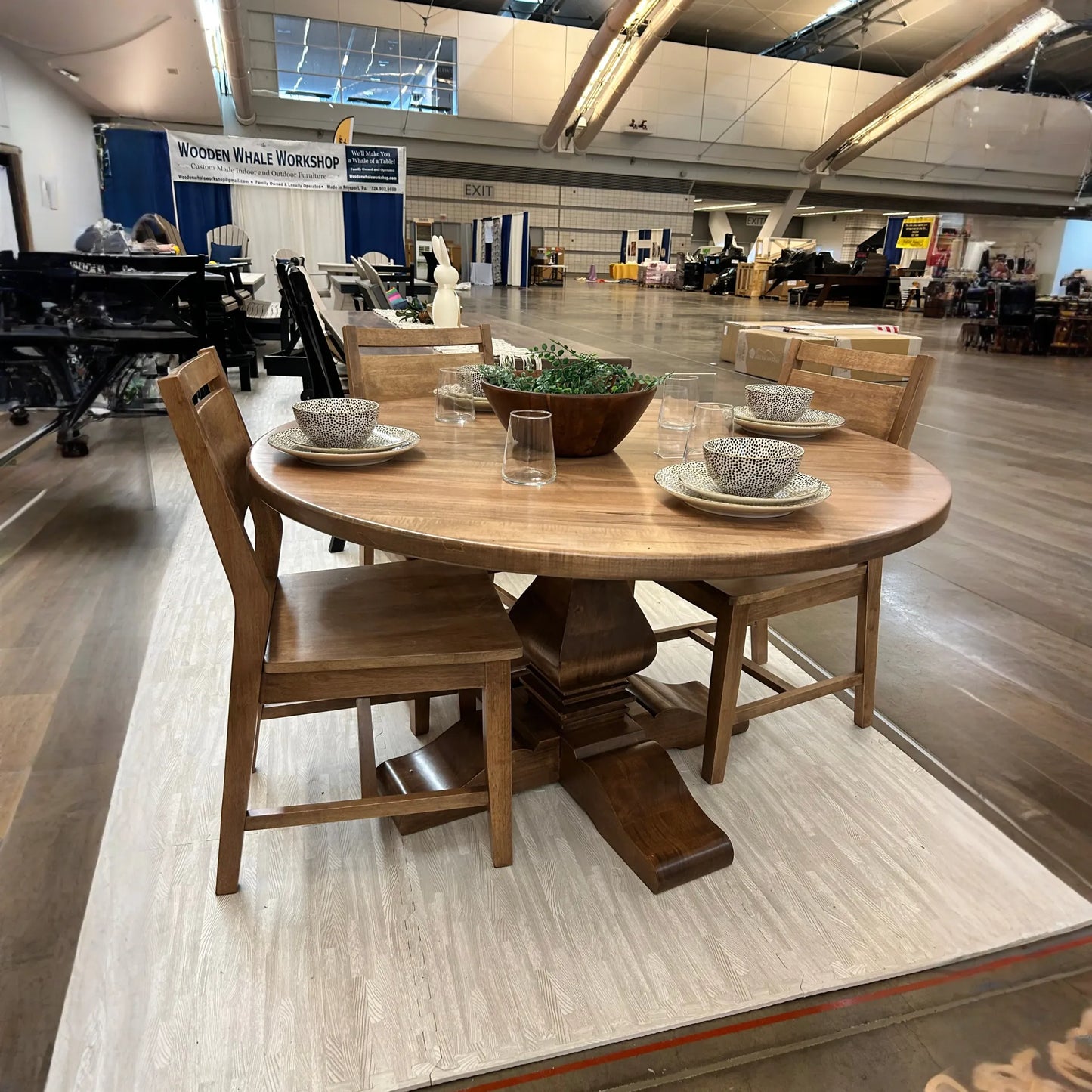 Banks Pedestal Round Dining Table