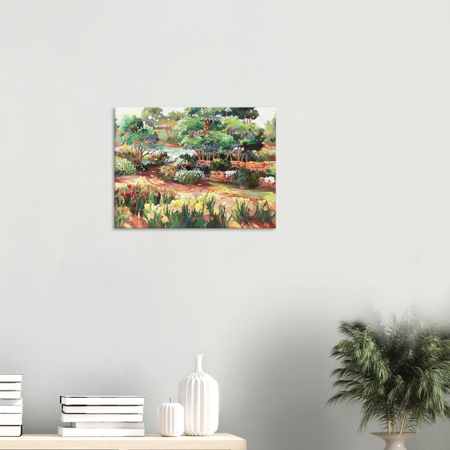 'Garden Symphony' Floral I 18x24 inch Art Print on Canvas I Original Artwork by American Artist Barbara Cleary