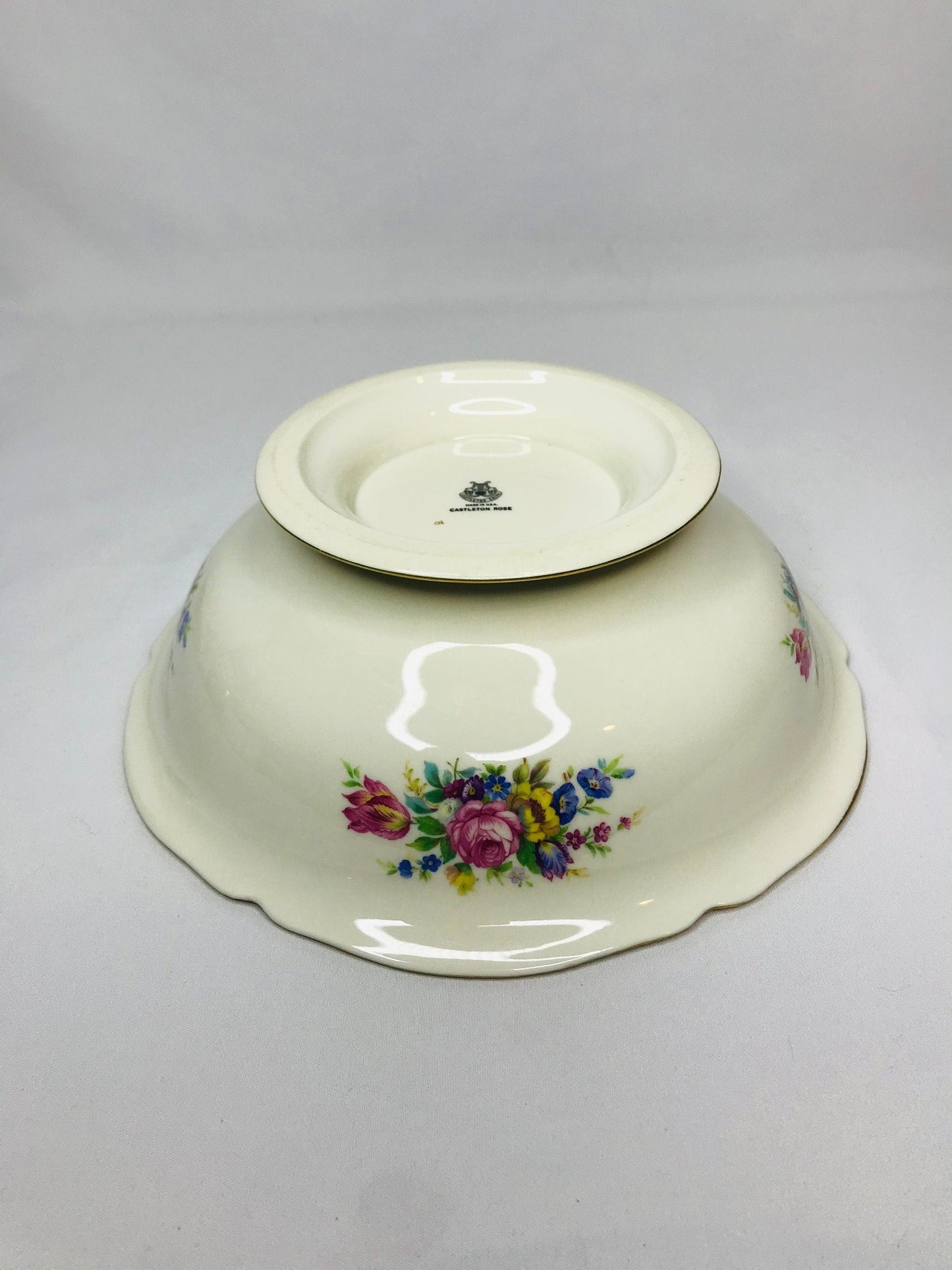Castleton china castleton rose vegetable bowl