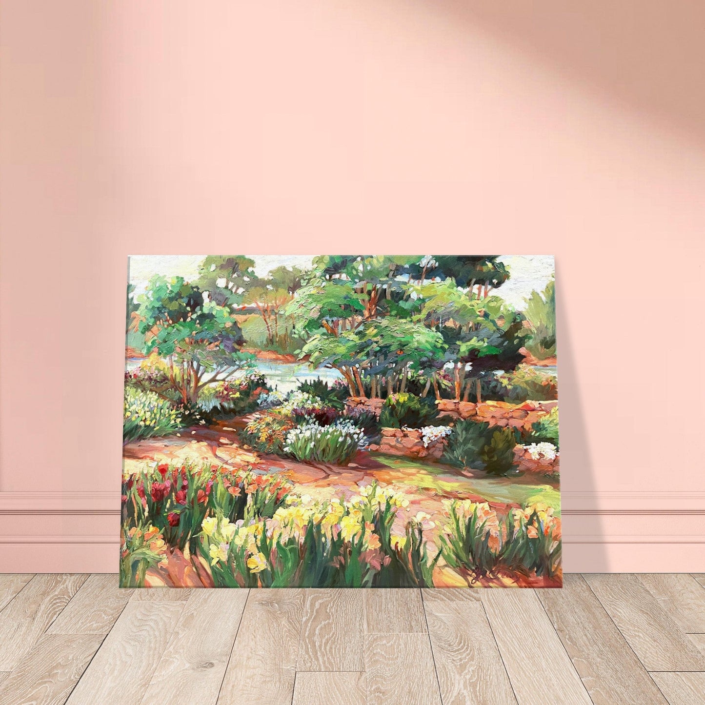 'Garden Symphony' Floral I 18x24 inch Art Print on Canvas I Original Artwork by American Artist Barbara Cleary