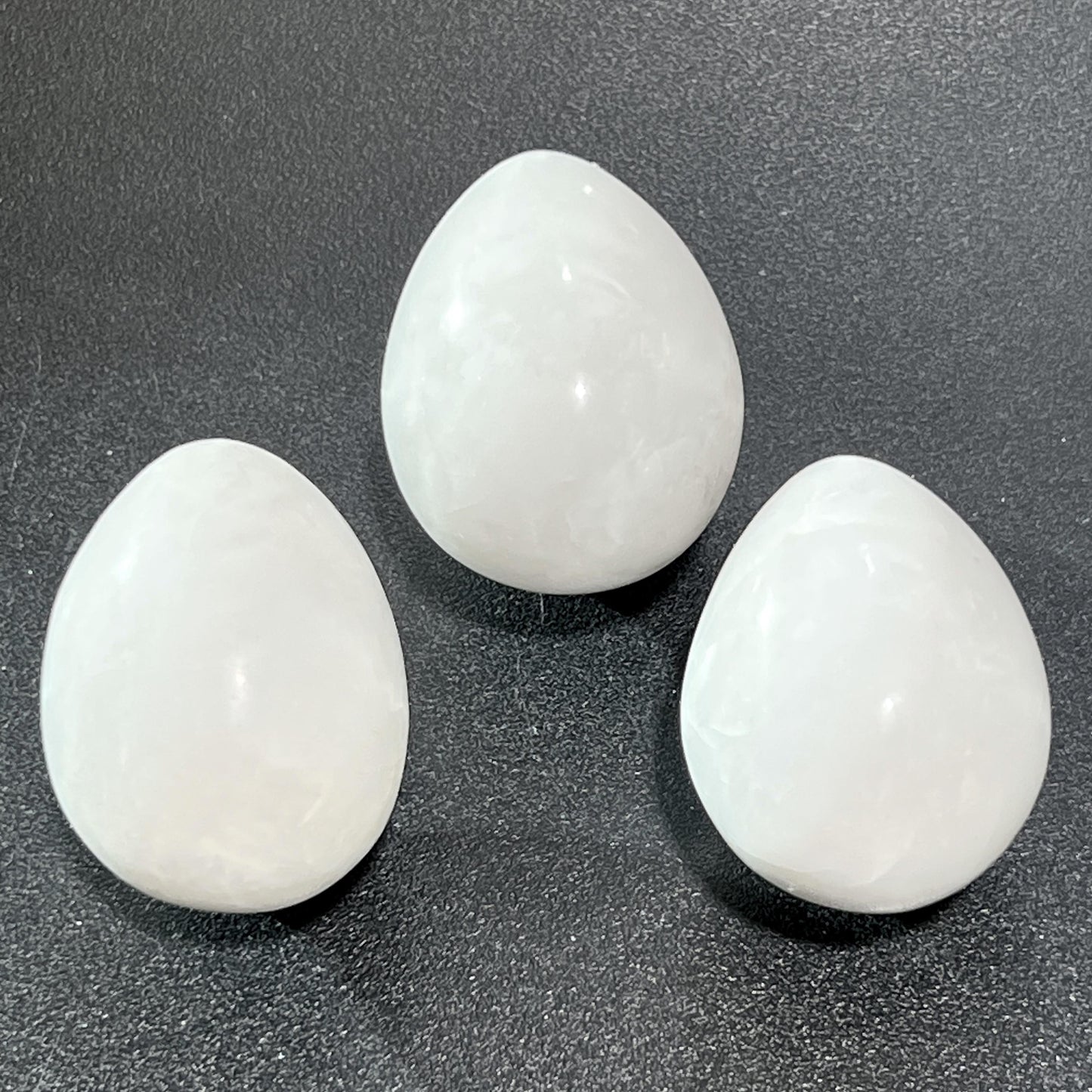 White Agate Crystal Egg Carving Wholesale Gemstone Decor Supply