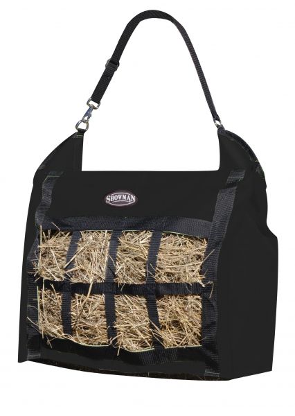 Showman Slow feed hay tote - BLACK