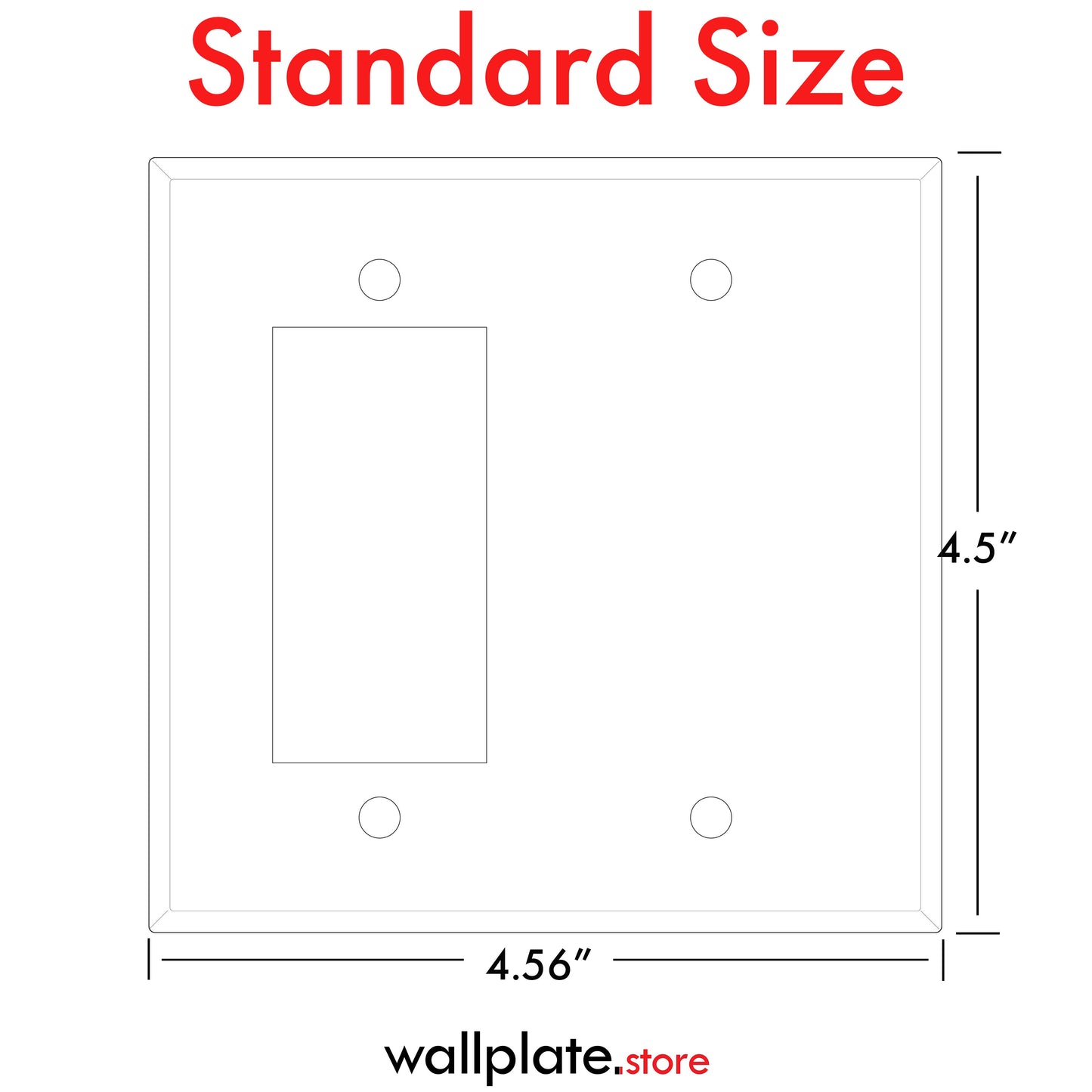 2 Gang Stainless Steel Combination Rocker Switch and Blank Wall plate