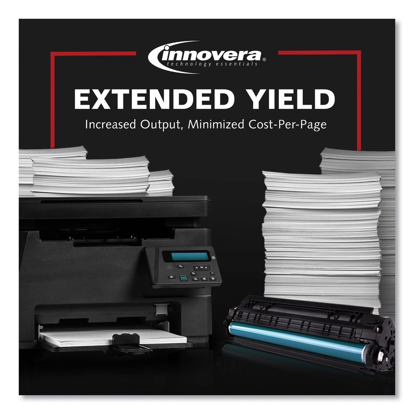 Innovera Remanufactured Black High-Yield MICR Toner, Replacement for MS310M (50F0HA0), 5,000 Page-Yield