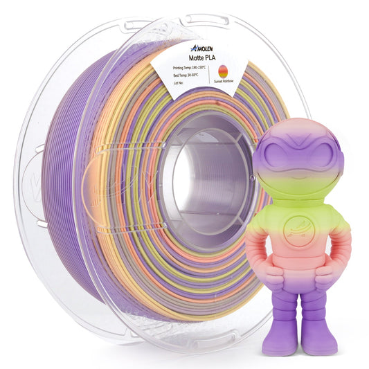 PLA Matte Rainbow Filament 1.75mm, 1KG/2.2LB