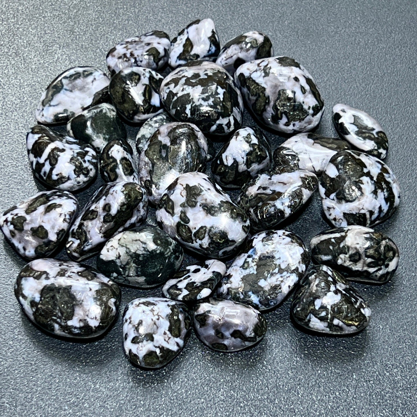 Indigo Gabbro Tumbled (Mystical Merlinite)(By The Piece Or Pound) Wholesale Polished Gemstones