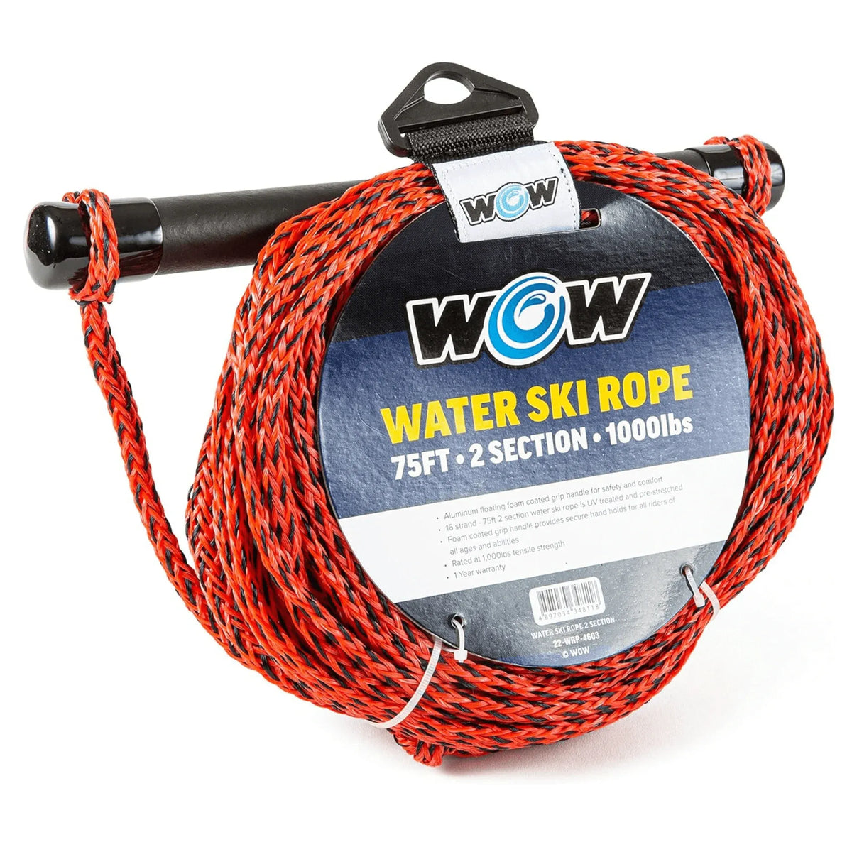 WOW Watersports 75ft 2-Section UV Treated Water Ski Rope - 🆕 New Arrivals, All Products, Products from Jupiter Gear, ⚽ Sporting Goods - Little Red General Store