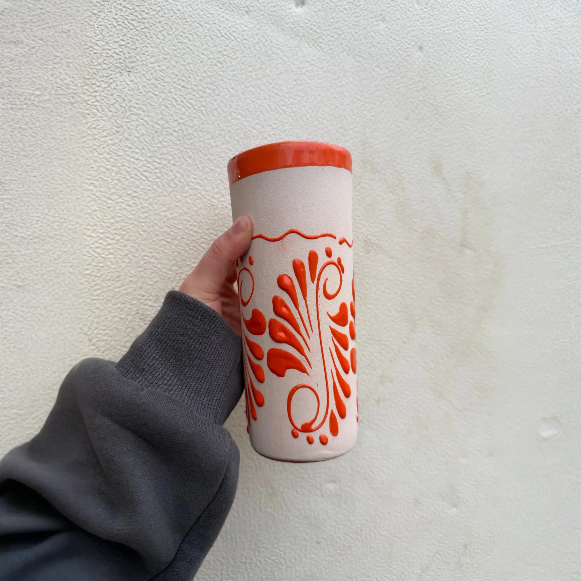 Orange Mexican Barro Cup