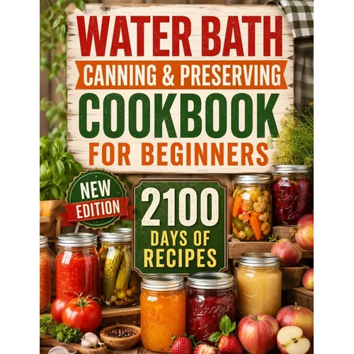 Water Bath Canning & Preserving Cookbook for Beginners: 2100 Days of Quick & Easy Homemade Recipes A Step-by-Step Guide to Healthy and High-Quality Fo