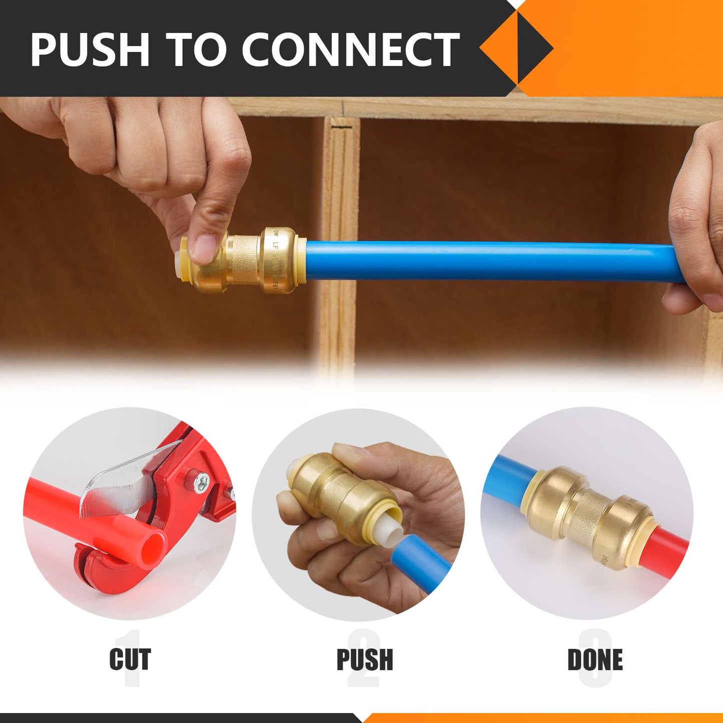 1" x 1" F Push Fit Female Adapter