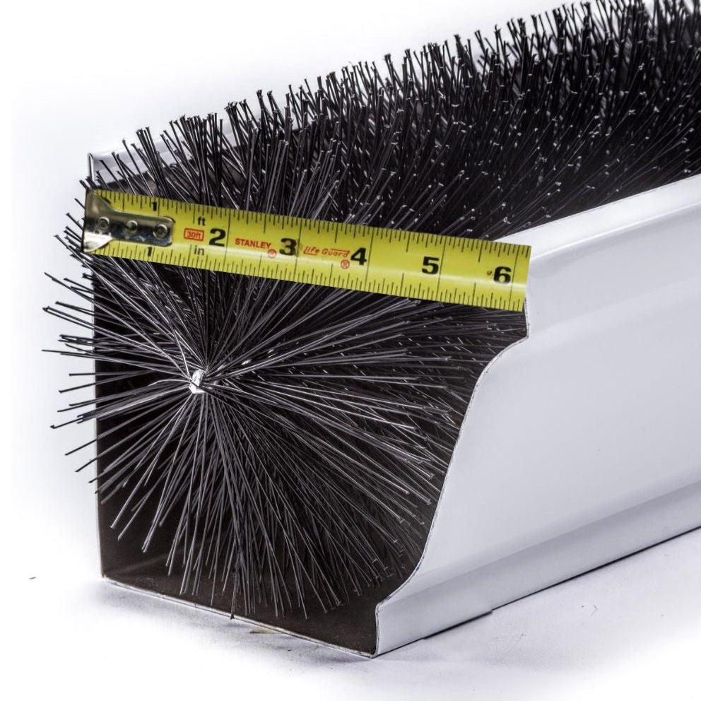 6 Inch Gutter Guards – Oversize Brush Gutter Guard (5.25" Dia) – Gutter Protection for Heavy Leaf Debris