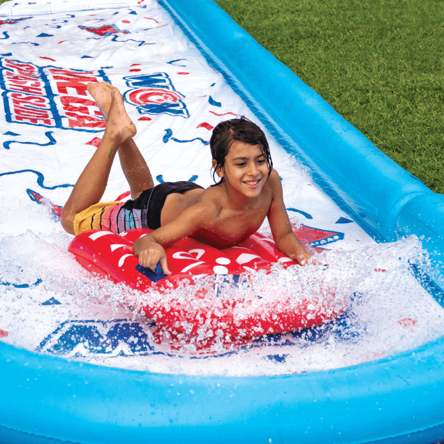 WOW Sports 25 Ft Mega Backyard Slide with Splash Pool