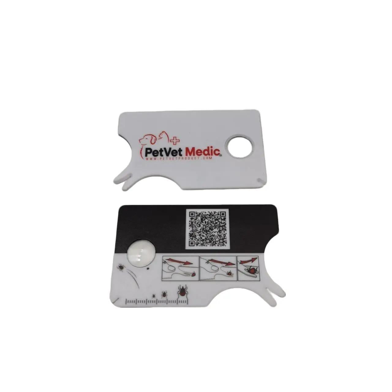 PetVet Medic Card Tick Remover – Safe, Easy, and Vet-Approved Tick Removal for Pets & People. Pet Tick Removal Tool, Pocket Tick Remover