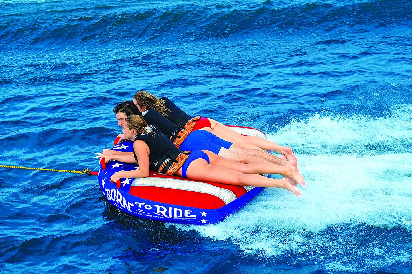 WOW Sports Born to Ride 3 Person 3P Towable (22-WTO-3982)