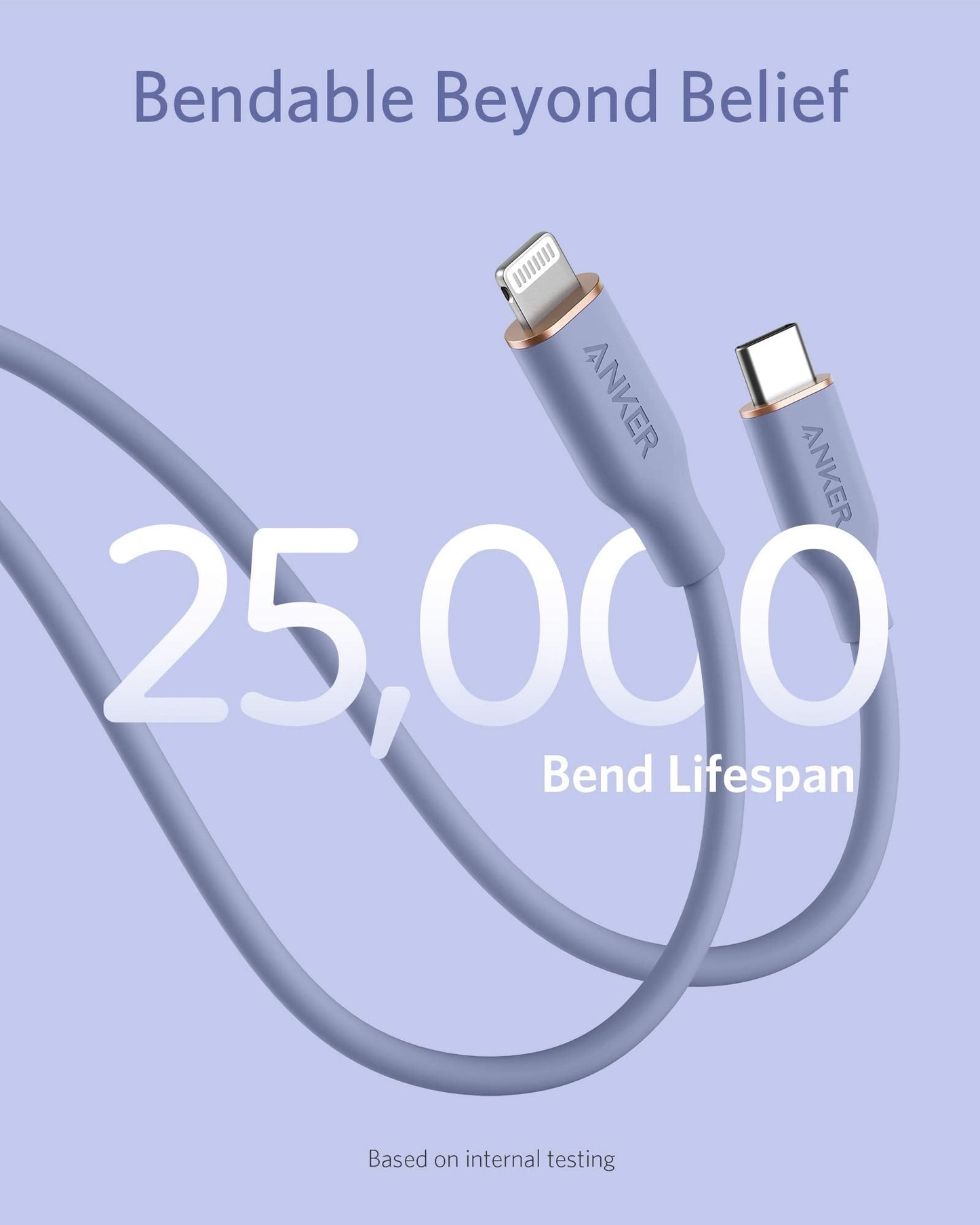 Anker <b>641</b> USB-C to Lightning Cable (Flow, Silicone)