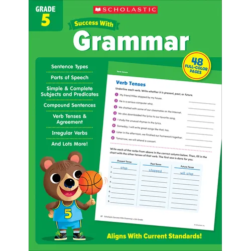 Scholastic Success with Grammar Grade 5 Workbook