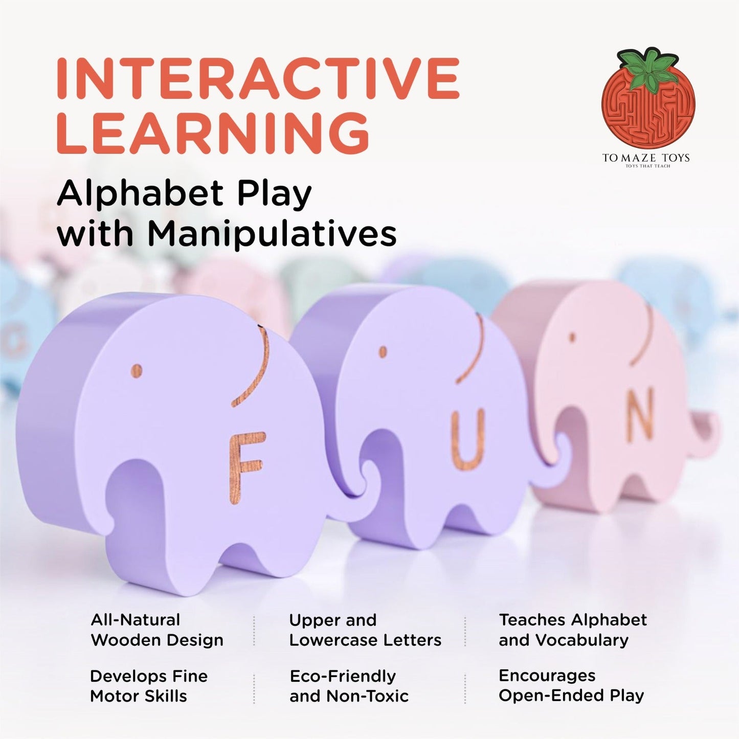 Tomaze Alphabet Elephants