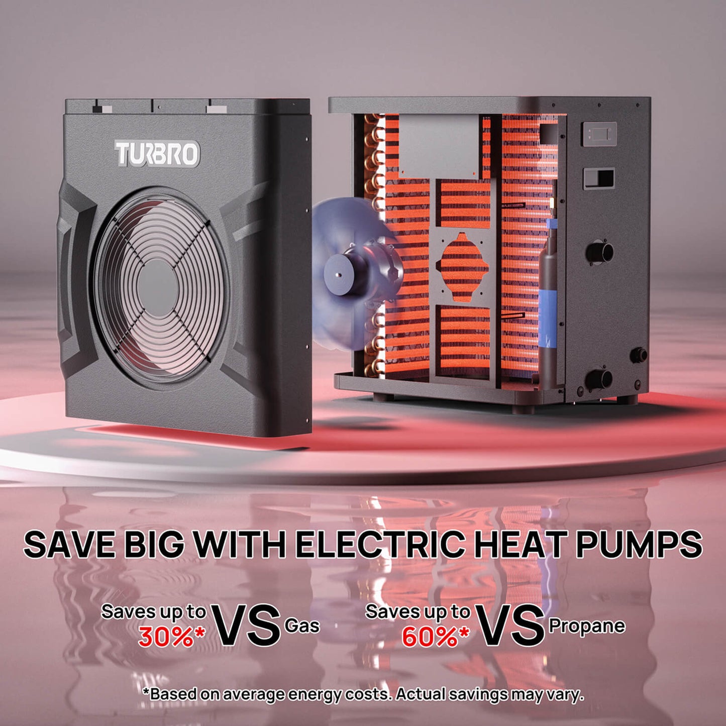 Manatee Non-Inverter Pool Heat Pump, 18K/20K BTU