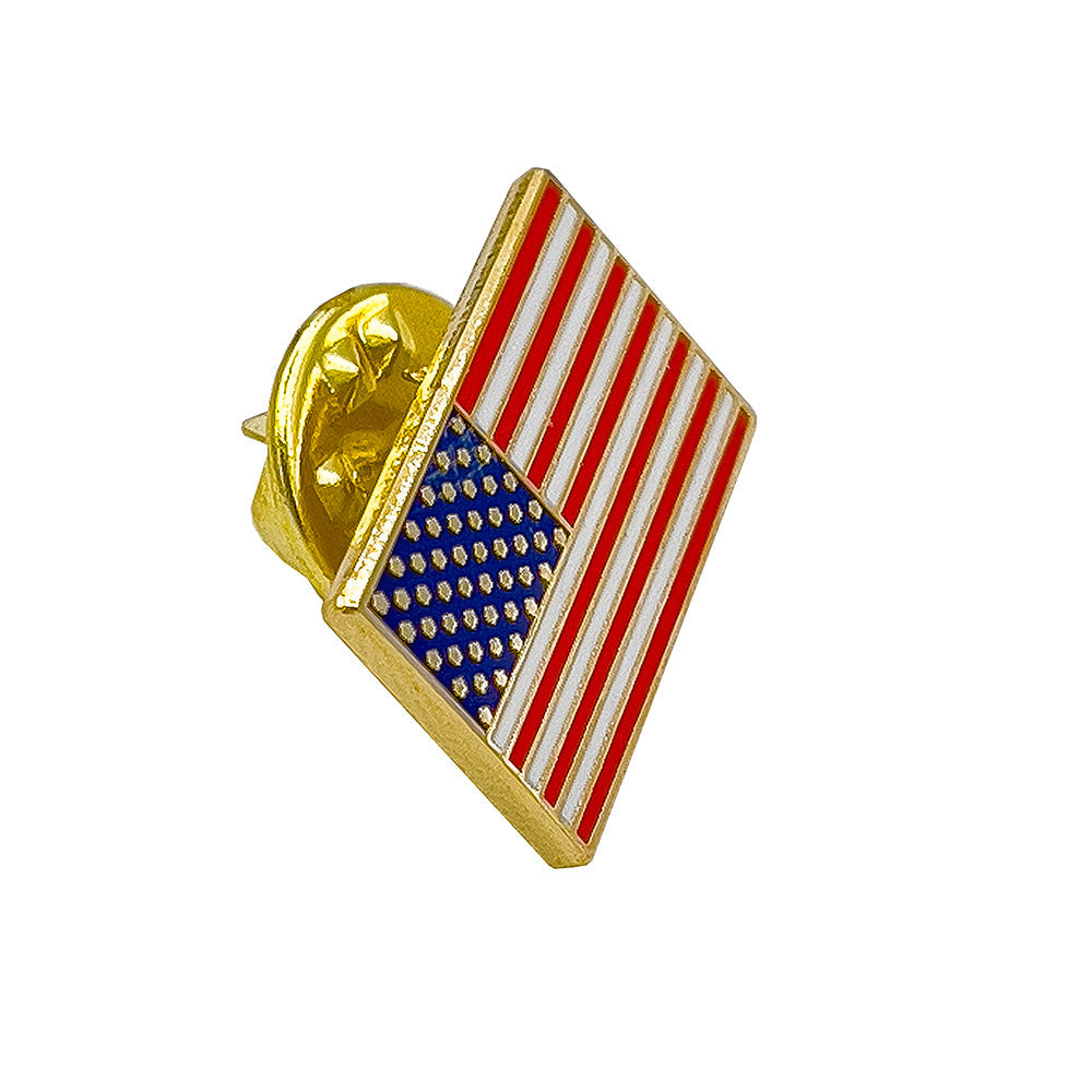 United States of America Flag Lapel Pin with Presidential Signature