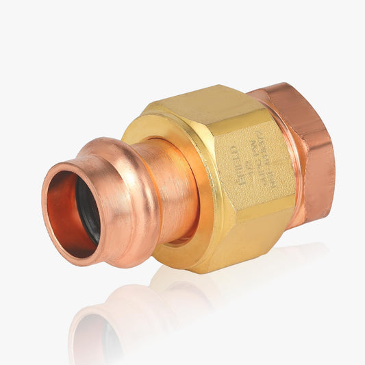1" Press Copper Union x FPT (Female NPT Threaded) (Lead Free)