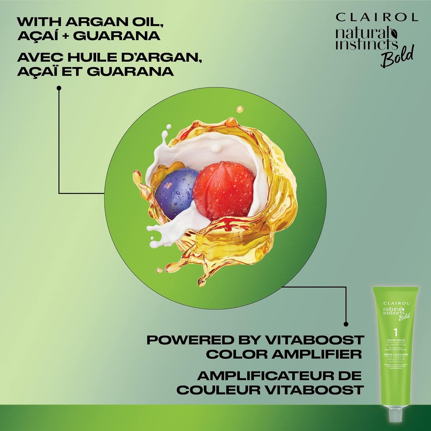 CLAIROL Natural Instincts Bold Permanent Hair Dye with 0% Ammonia