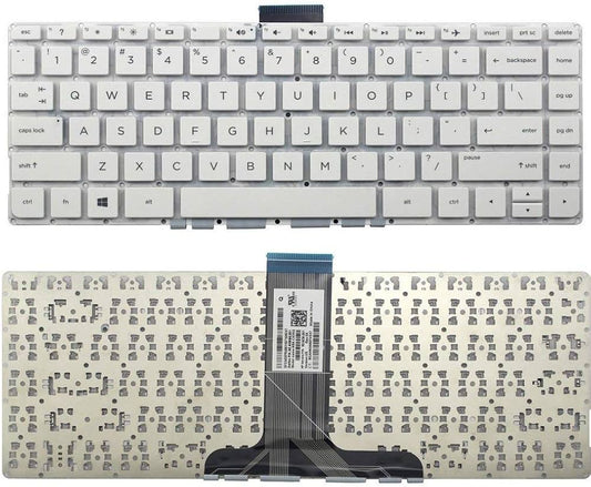 100% New Original HP Stream 14-AX Series Laptop Keyboard - White | V150546HS1 / NSK-CX3SQ