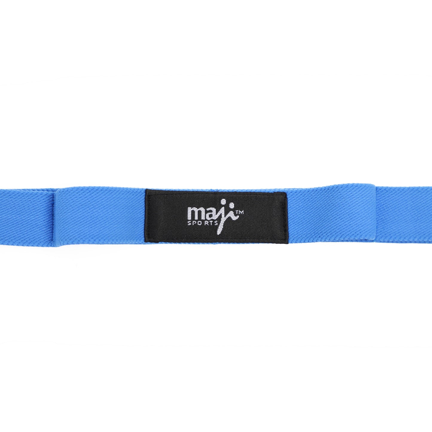 Maji Sports Elastic Yoga Straps With 10 Loops - Blue