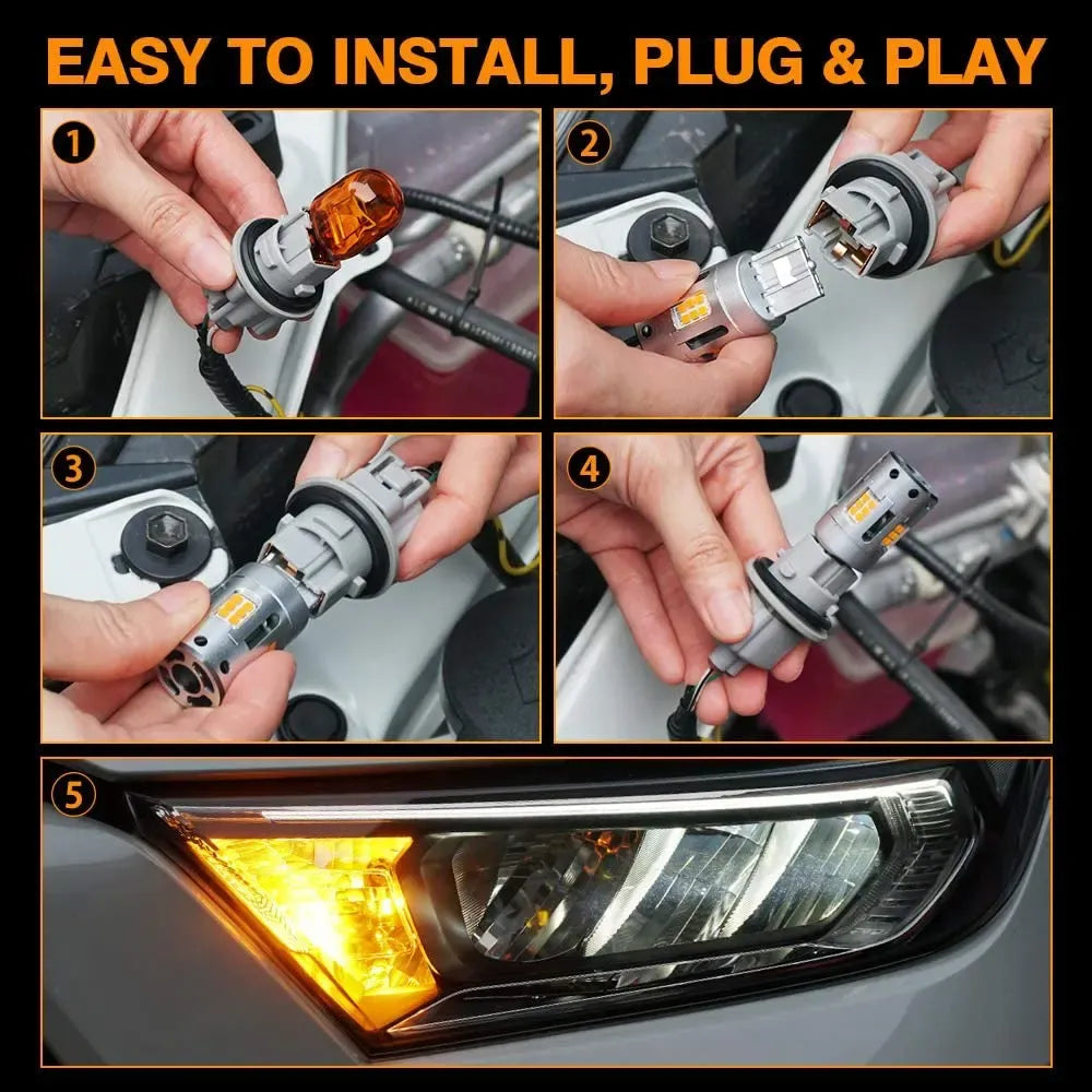 PA 2x FanBoost LED Turn Signal Bulb | Anti Hyper Flash CANBus hyperflash free (Pack of 2)