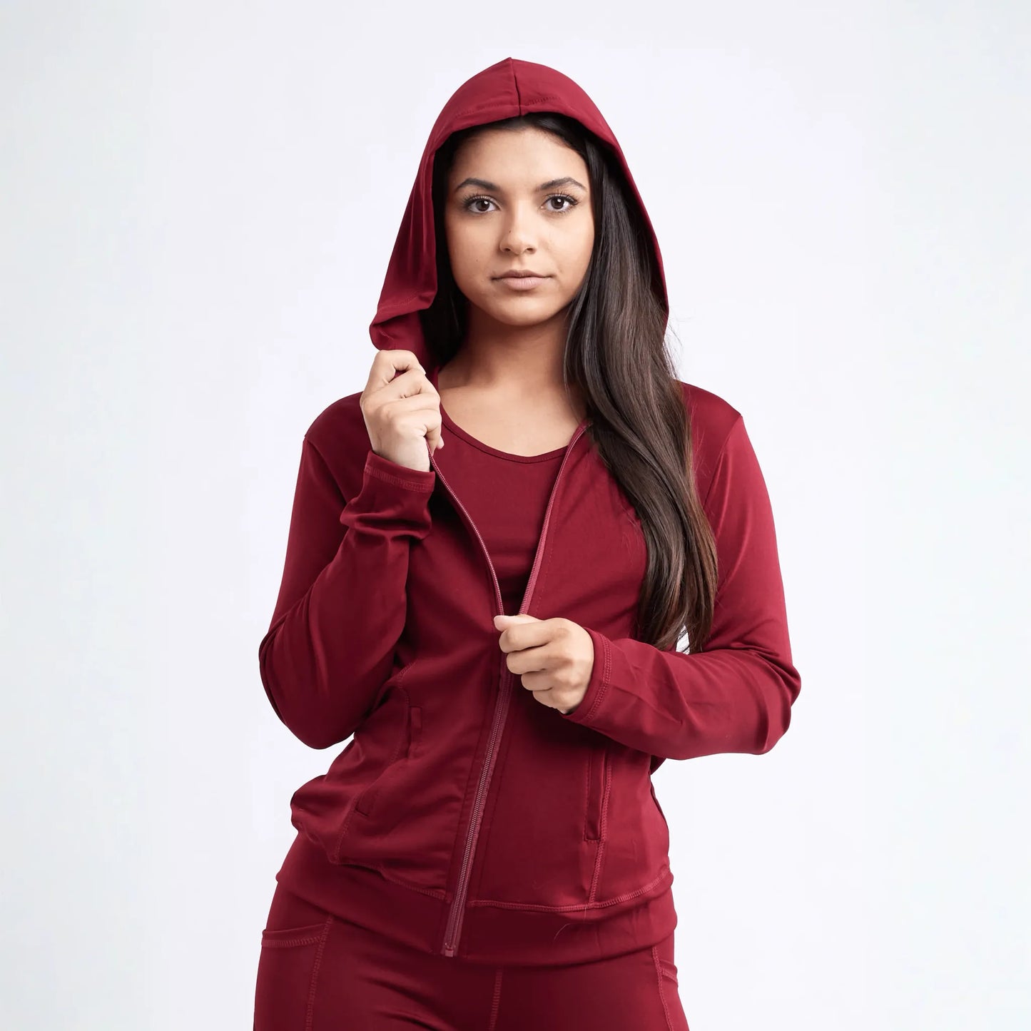 JupiterGear Athletic Fitted Zip-Up Hoodie Jacket with Pockets