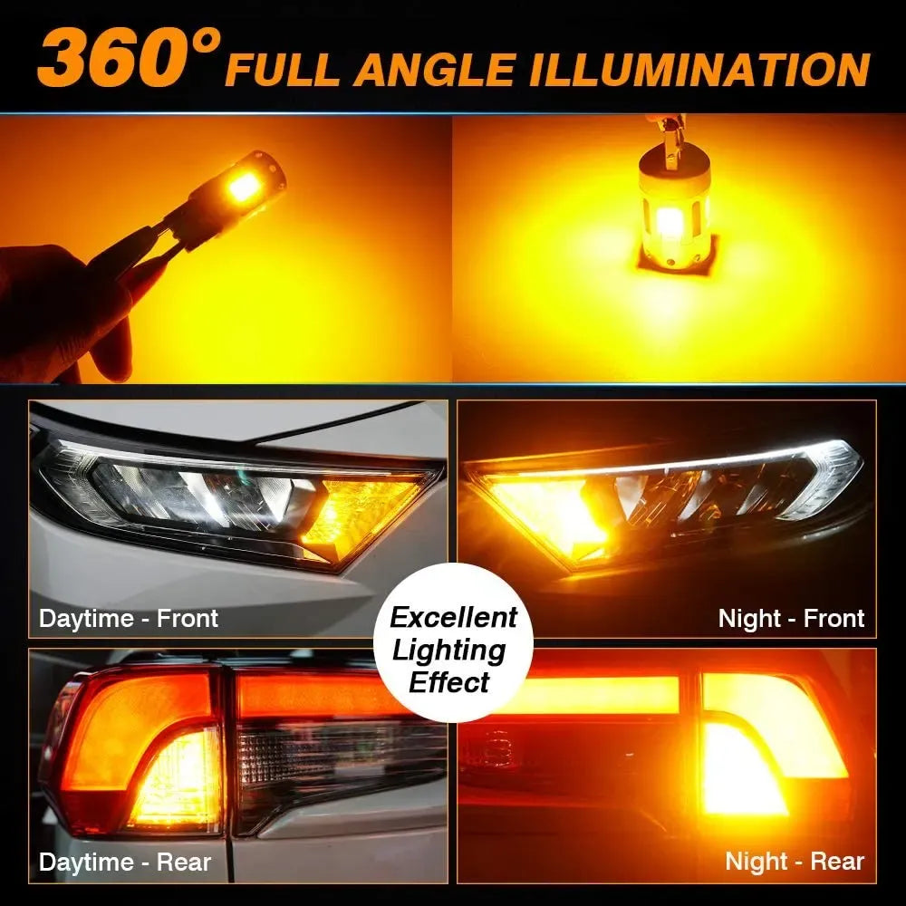 PA 2x FanBoost LED Turn Signal Bulb | Anti Hyper Flash CANBus hyperflash free (Pack of 2)