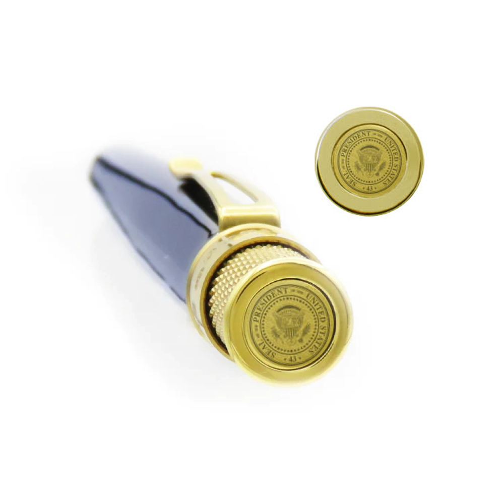 Retro 51 Tornado True Blue Pen with Presidential Signature