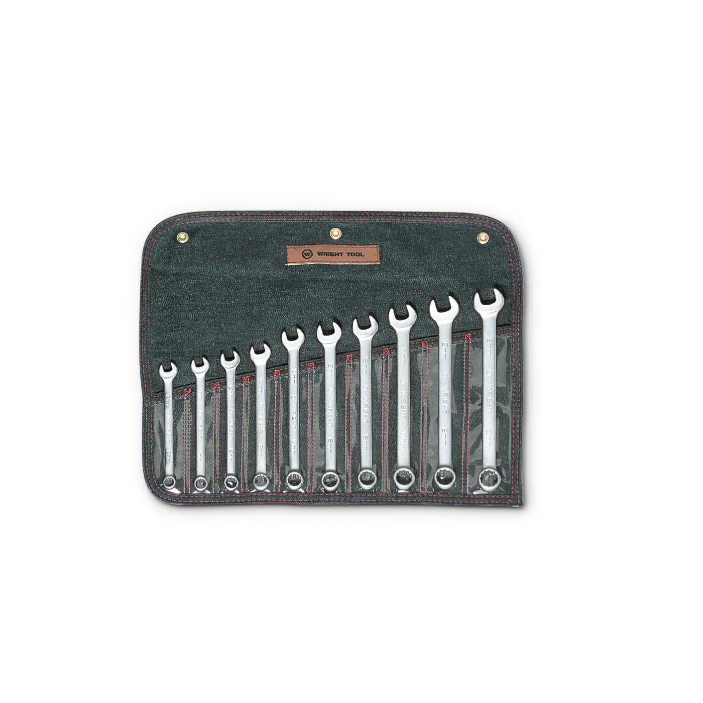 Wright Tool WRIGHTGRIP® 2.0 12 Point Combination Wrench Set 10 Pieces Metric 751