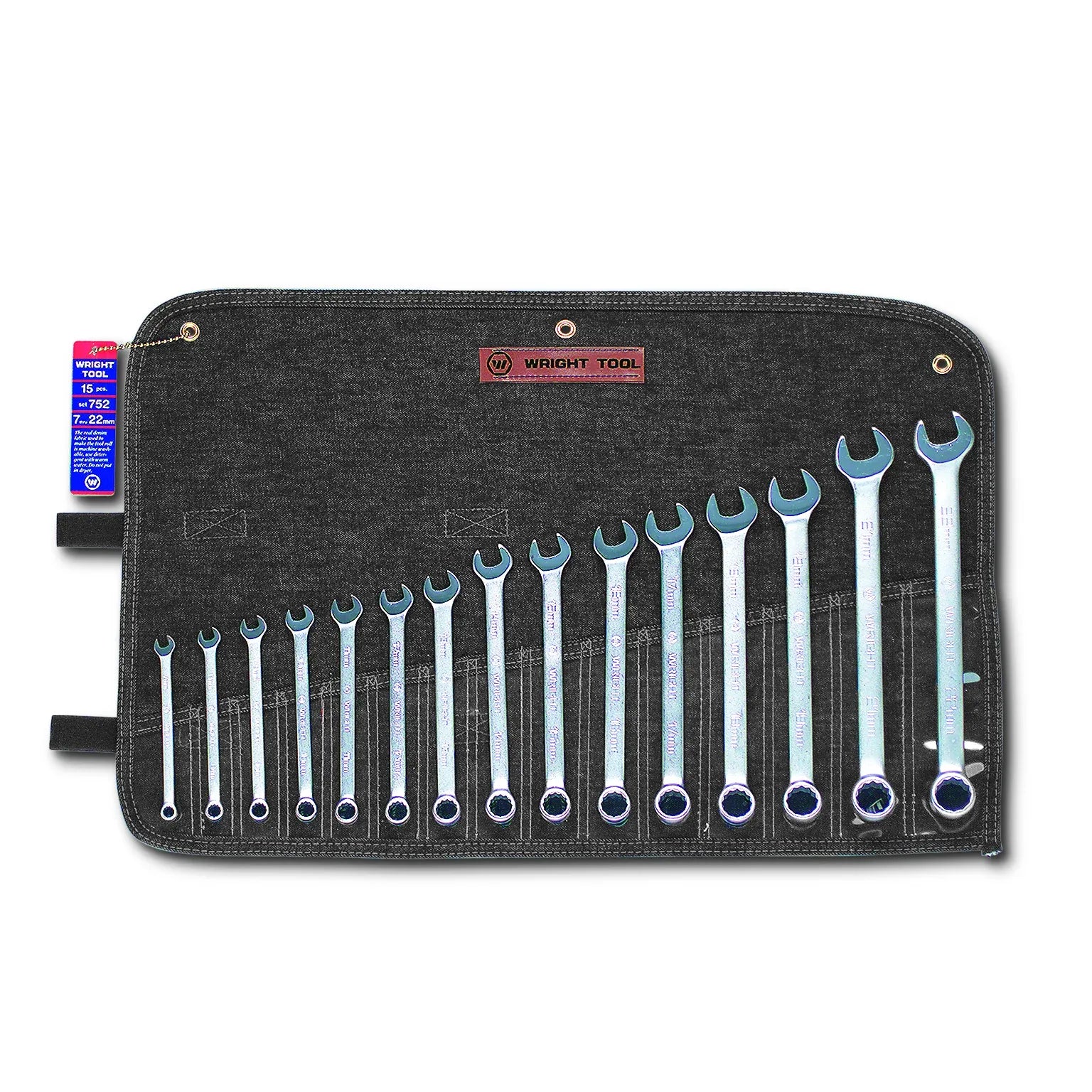 Wright Tool WRIGHTGRIP® 2.0 12 Point Combination Wrench Set 15 Piece Metric 752