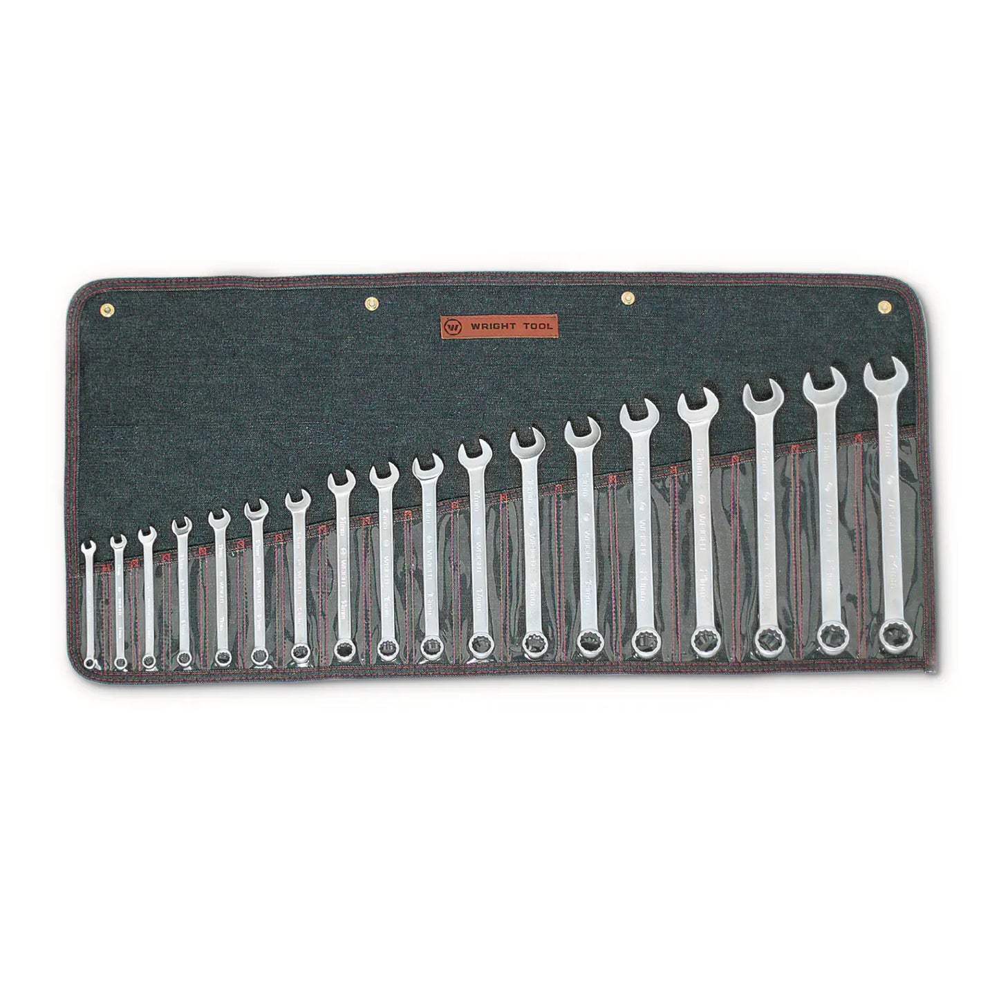 Wright Tool WRIGHTGRIP® 2.0 12 Point Combination Wrench Set 18 Pieces Metric 758