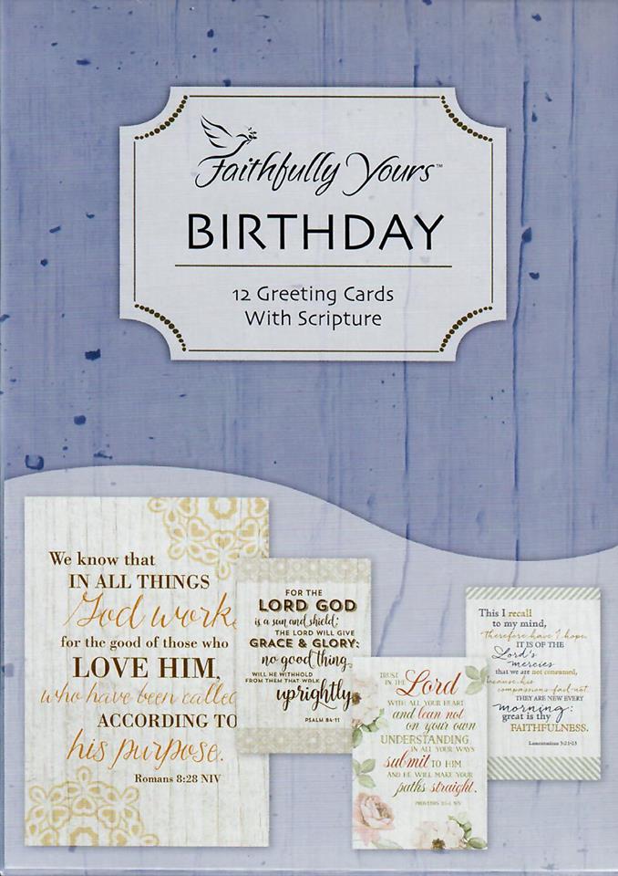 F76886 - BIRTHDAY - FAITHFUL SERVANT - NIV, KJV