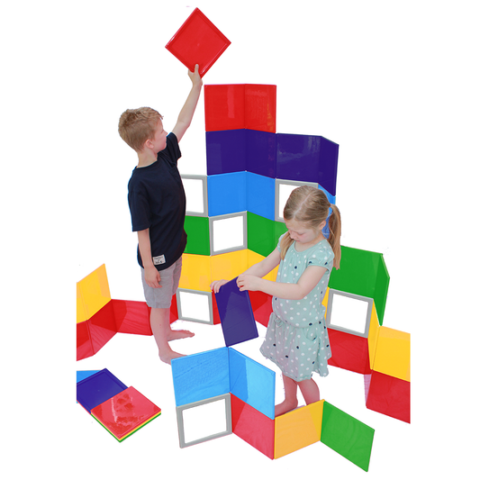 Rainbow Solids 76 pc School/Small Exhibit set