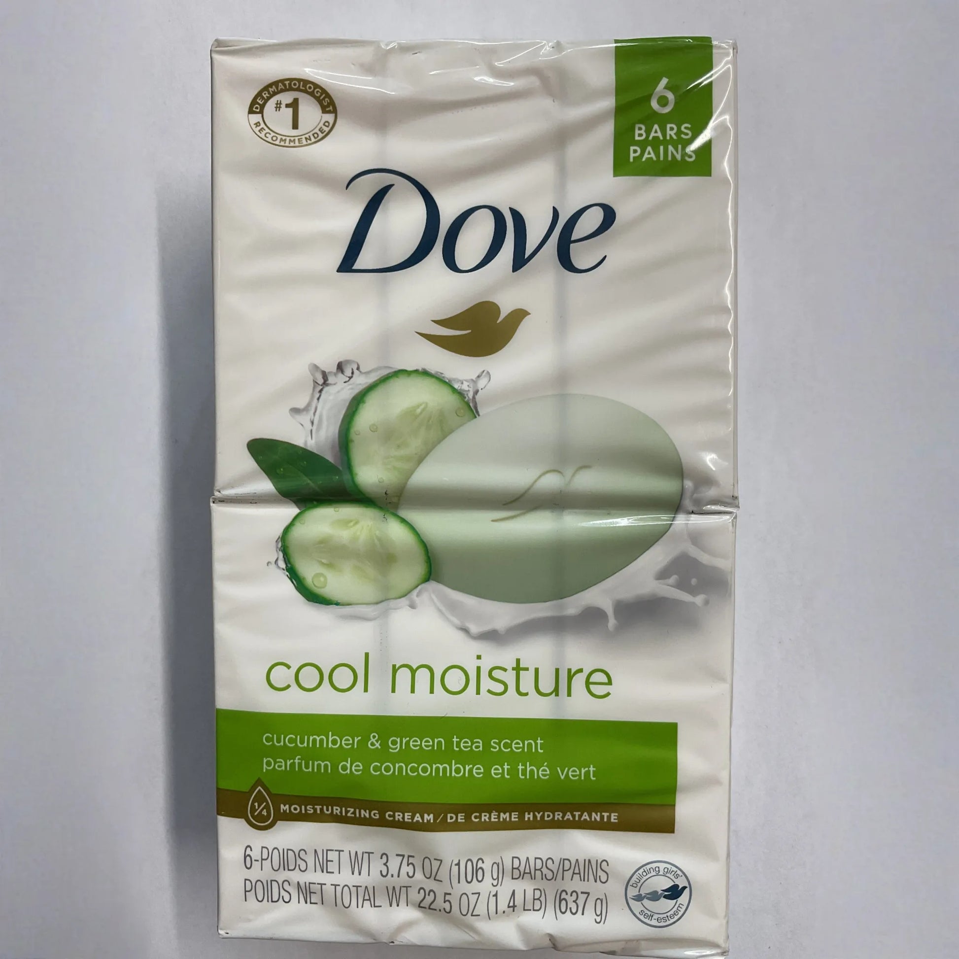 Dove Beauty Bar - Cool moisture - 3.75 Oz - 6 Ct - 1 Pack