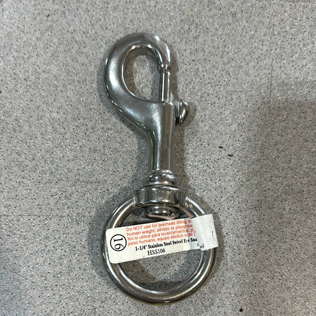 1-1/4" Stainless Steel Swivel Eye #16