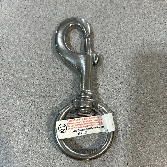 1-1/4" Stainless Steel Swivel Eye #16