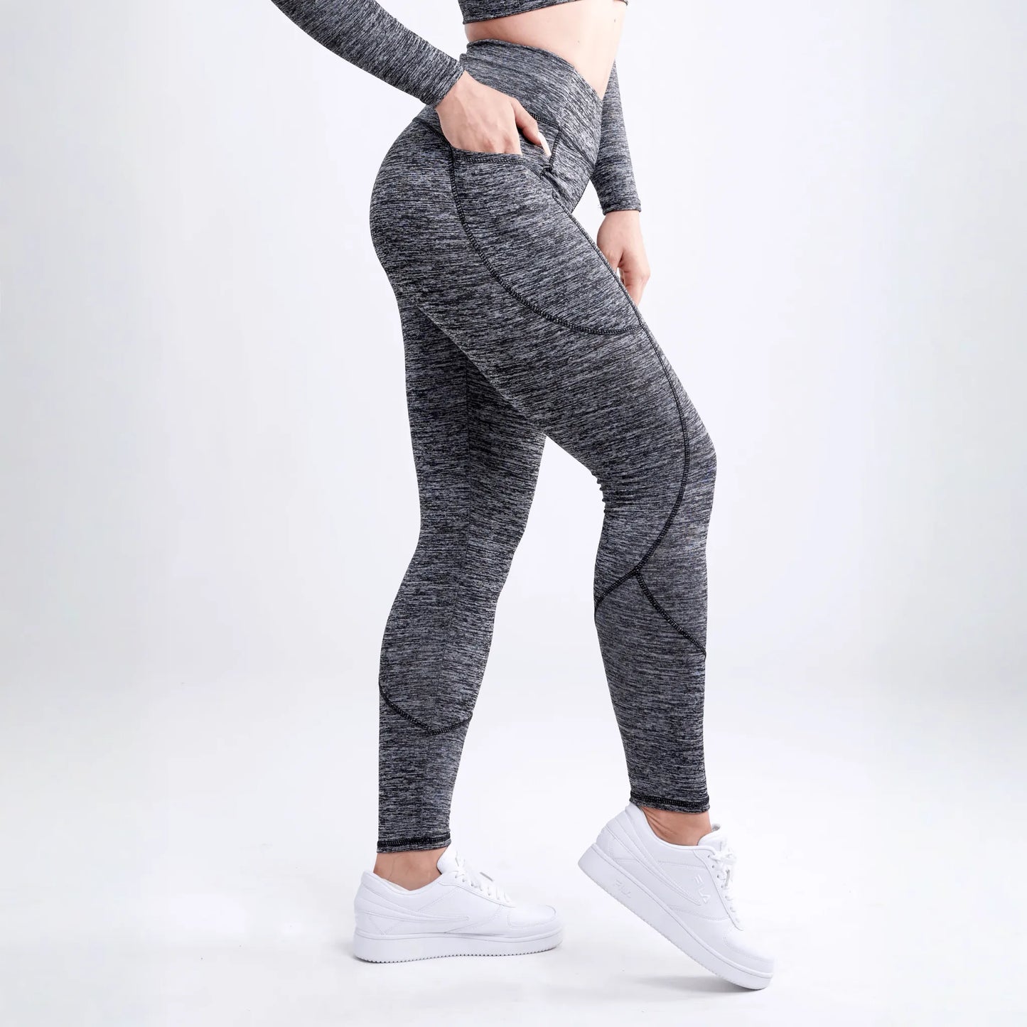 JupiterGear High-Waisted Classic Gym Leggings with Side Pockets
