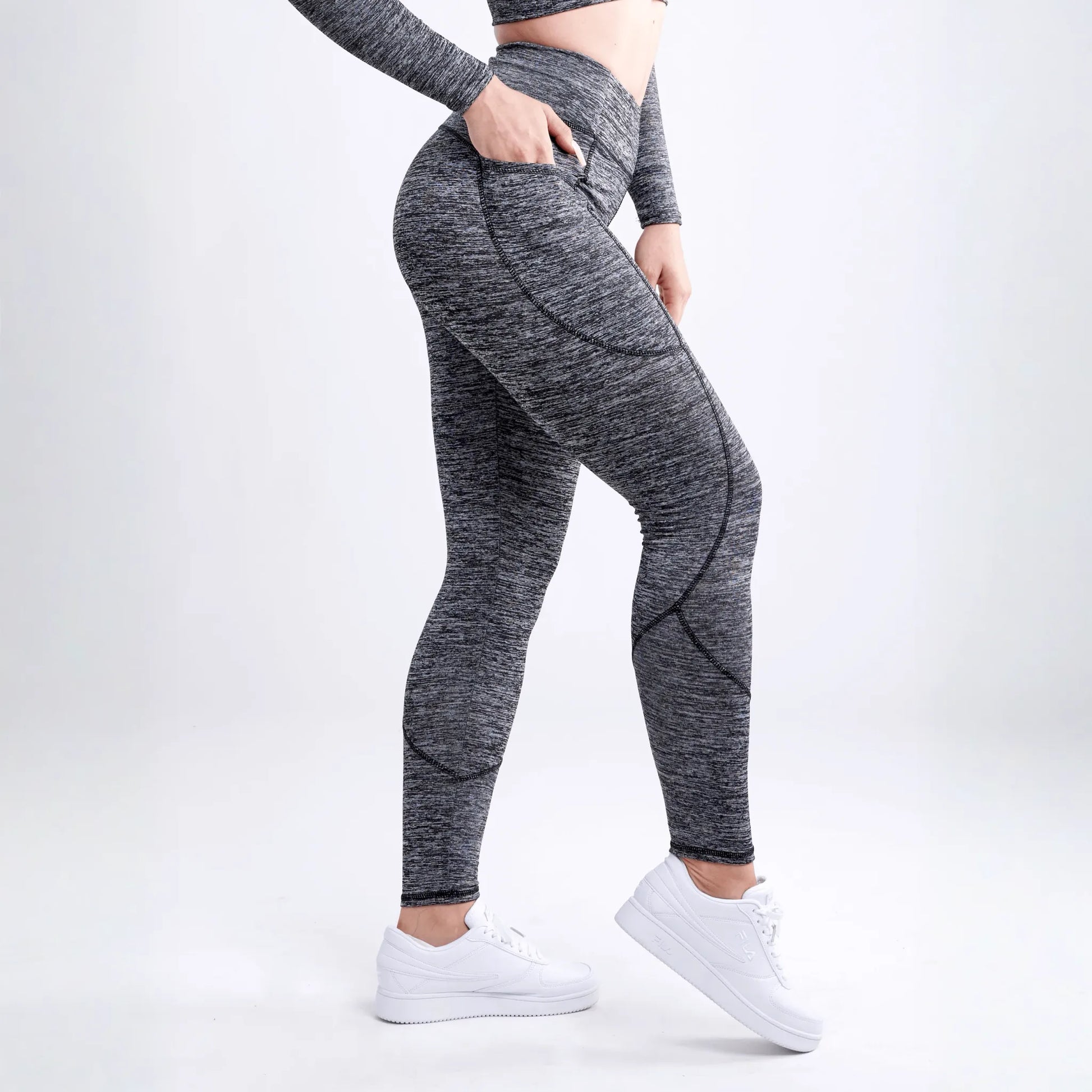 JupiterGear High-Waisted Classic Gym Leggings with Side Pockets