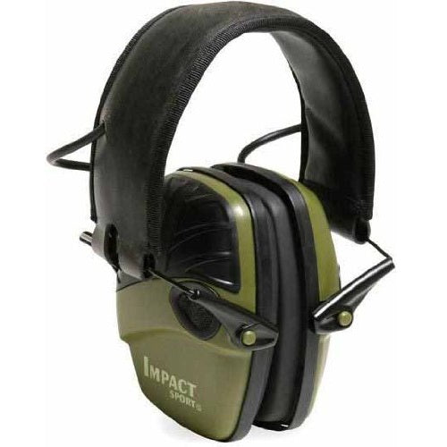 Howard Leight Impact Sport Electronic Ear Muffs-Hunter Green