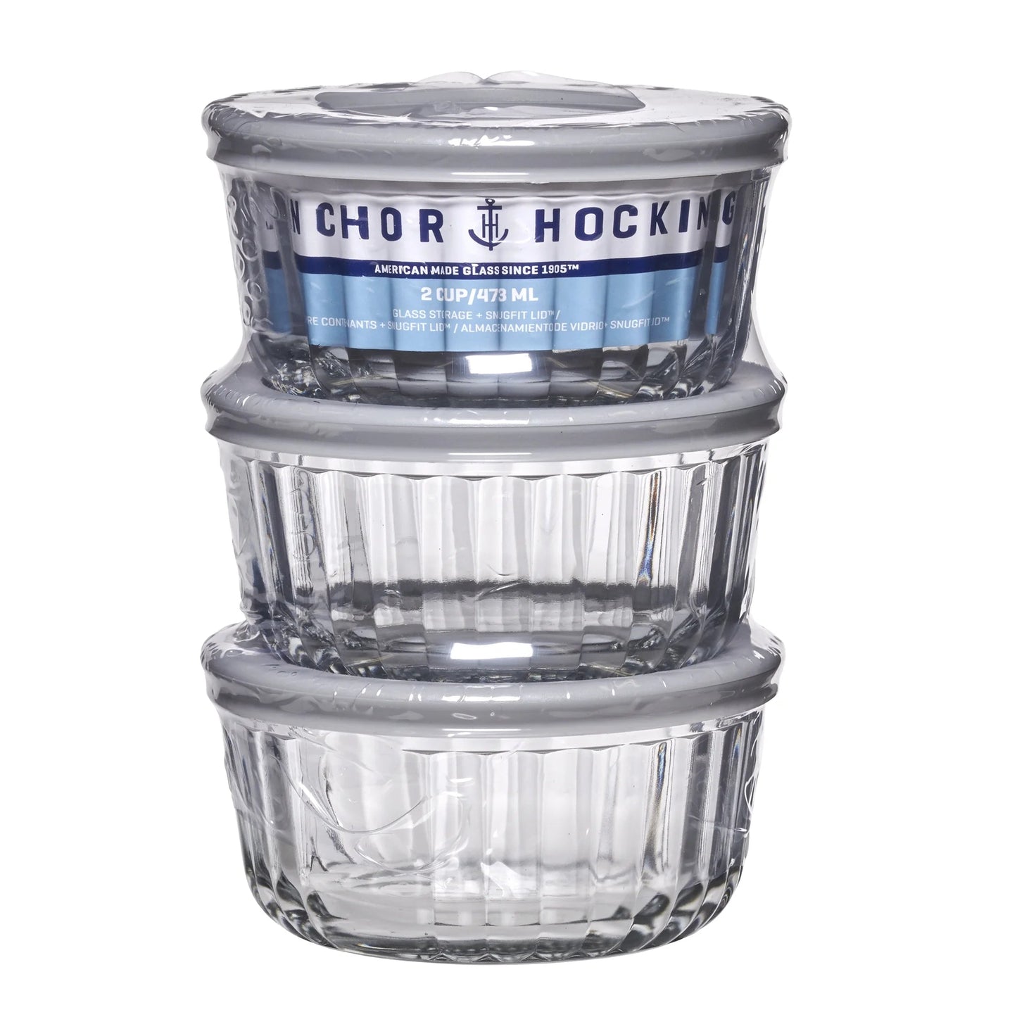 Anchor Hocking Glass Food Storage Containers with SnugFit Lids — Durable, Versatile, and Safe