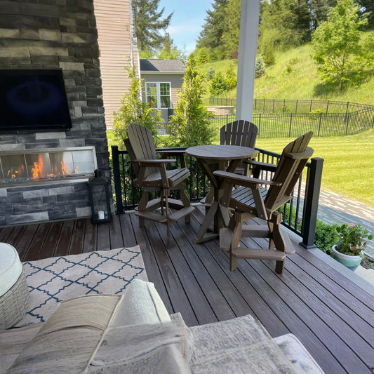 Round Outdoor Dining Table Pub Height