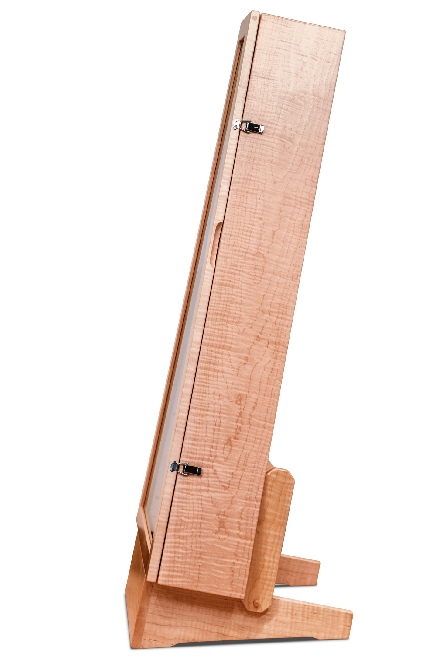 ClimaStand Triangle Humidor with Base - Flamed Maple