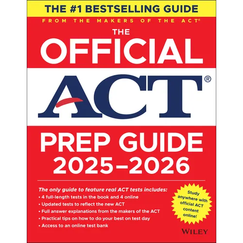 The Official ACT Prep Guide 2025 - 2026: Book + Online Course
