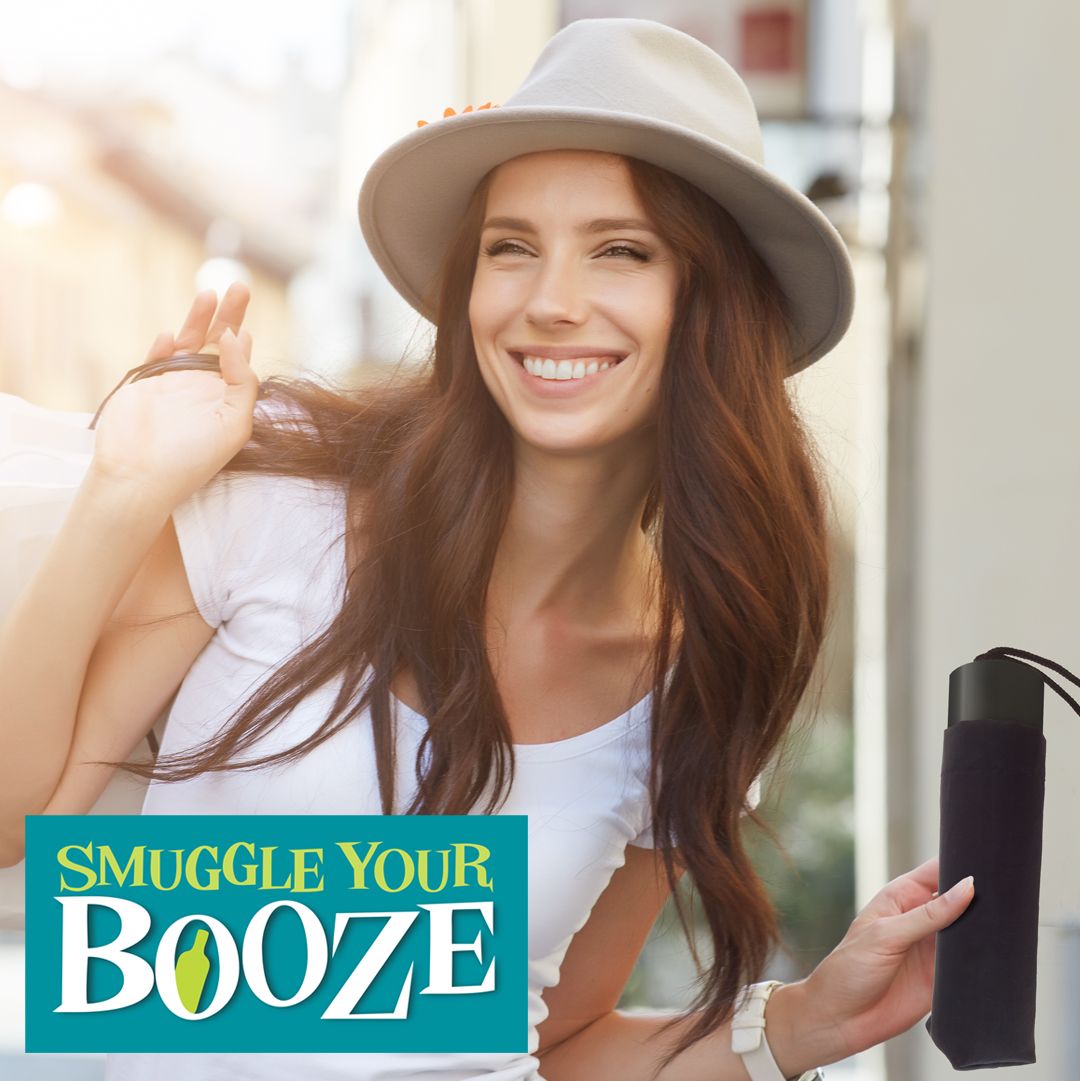 Smuggle Your Booze Umbrella Flask