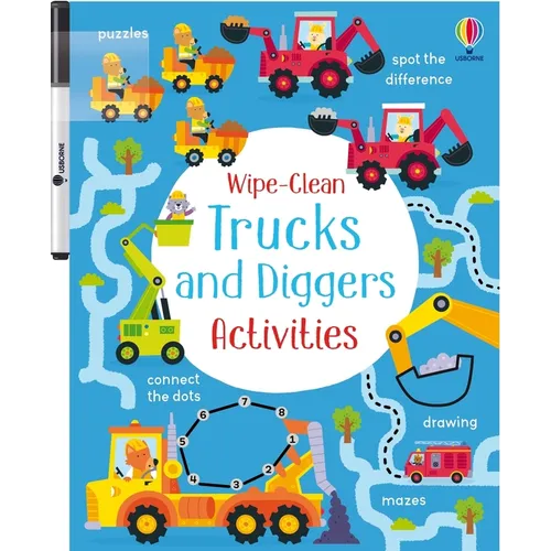 Wipe-Clean Trucks and Diggers Activities
