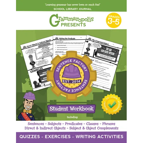 The Parts of the Sentence Workbook, Grades 3-5