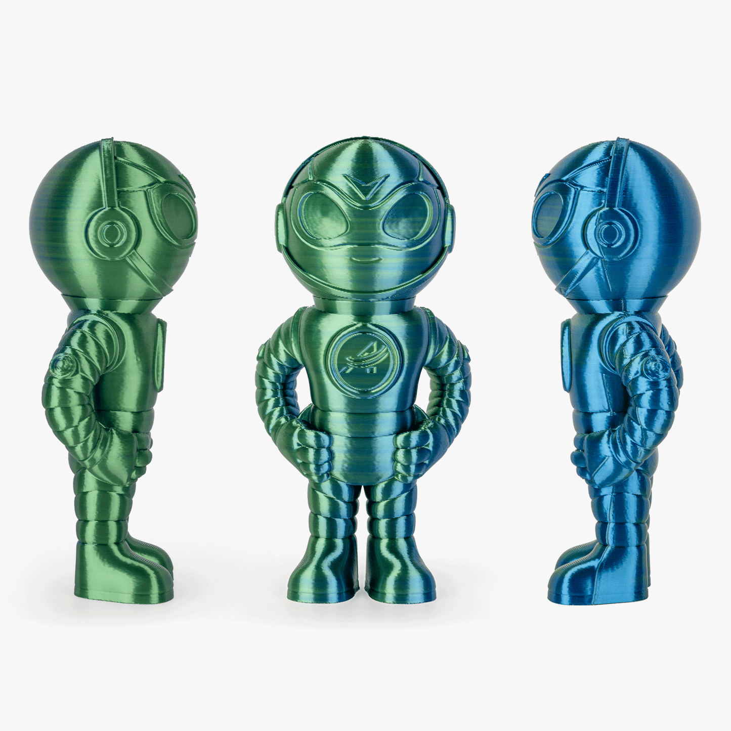 PLA Silk Dual Color Filament 1.75mm, 1KG/2.2LB